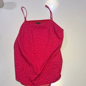 Ann Taylor Red Animal Print Camisole
